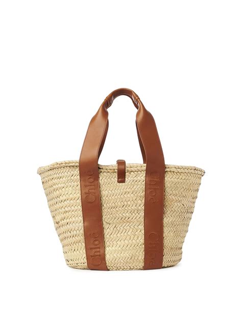 chloe straw bag|chloe denim tote.